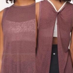 Lululemon open back tie tank